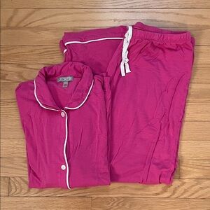 J. Crew Eco Dreamiest Pajama Set in Soft Azalea